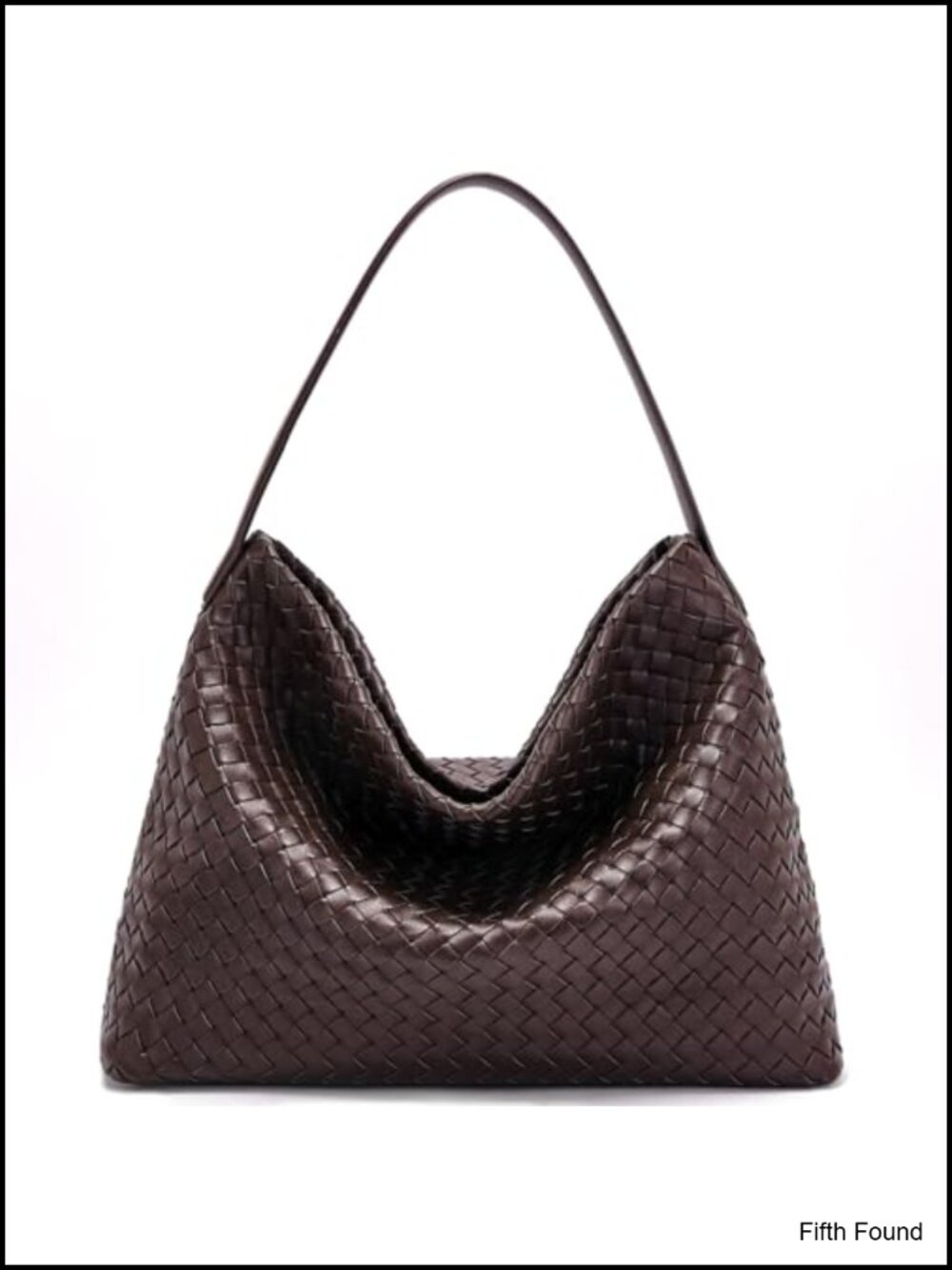 Woven Tote Bag Vegan Leather Satchel Shoulder Crossbody Purse